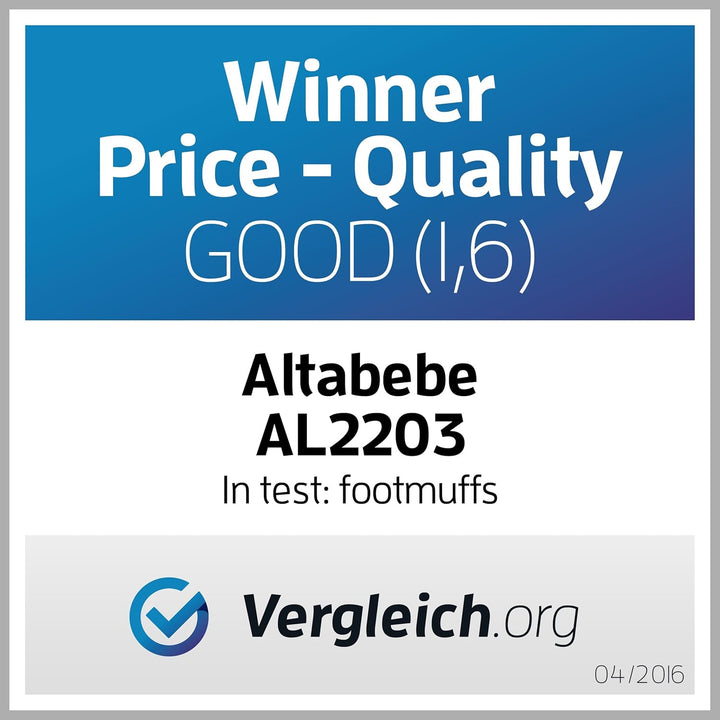 Altabebe AL2203-03 Winterfusssack Active Kollektion für Kinderwagen, schwarz
