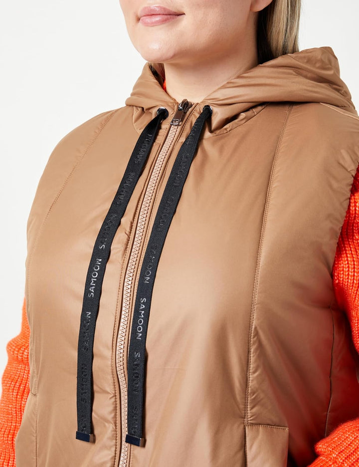 Samoon Damen Weste 54 Grosse Grössen Rustic Oak, 54 Grosse Grössen Rustic Oak
