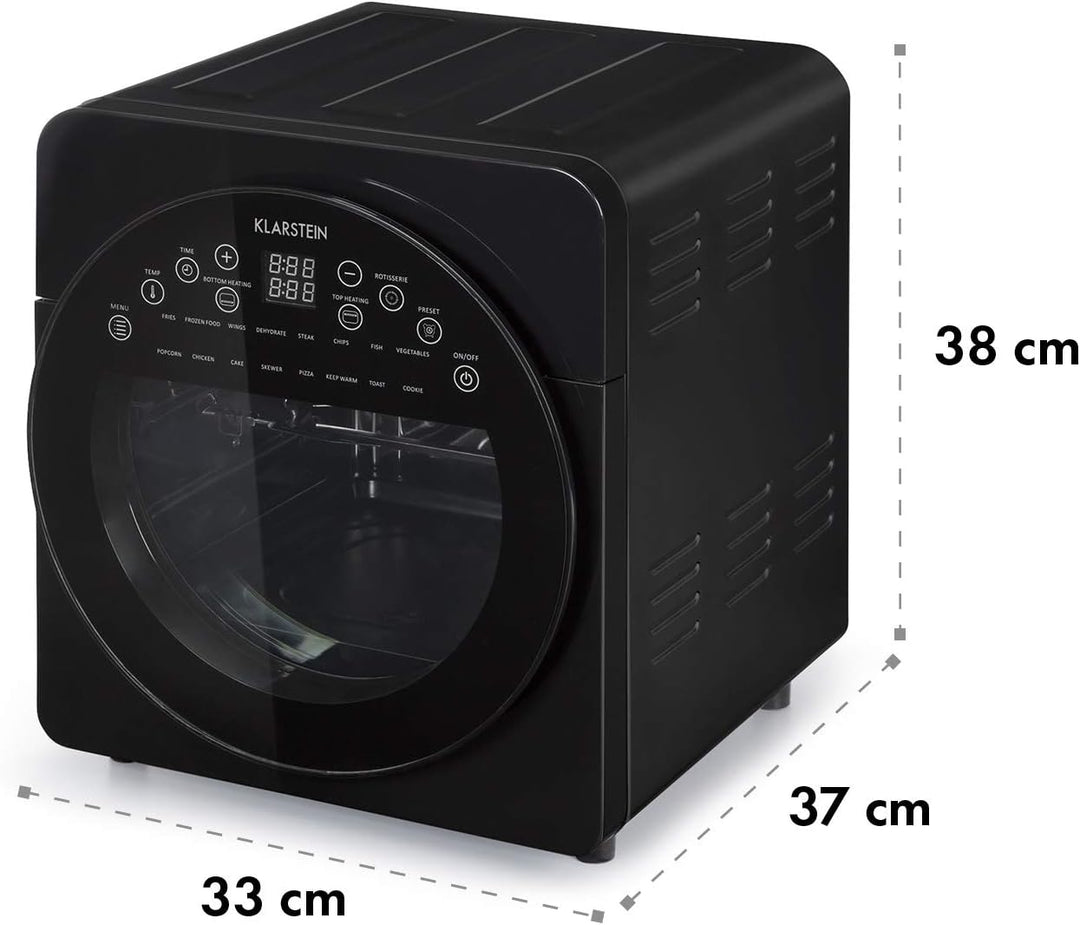 Klarstein AeroVital easy touch Heissluftfritteuse - 1700 W Heissluftfriteuse, Airfryer mit XXL-Volum