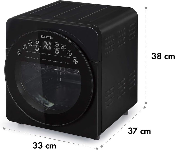 Klarstein AeroVital easy touch Heissluftfritteuse - 1700 W Heissluftfriteuse, Airfryer mit XXL-Volum