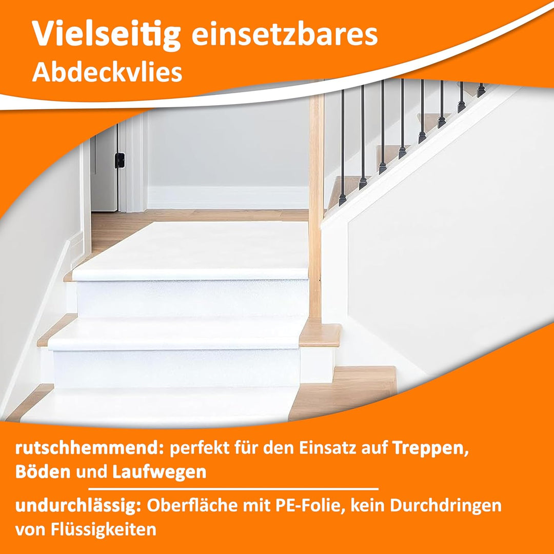 easyliner® selbsthaftendes Malerabdeckvlies [25 m²] premium Qualität Schutzvlies Abdeckvlies, Gewich
