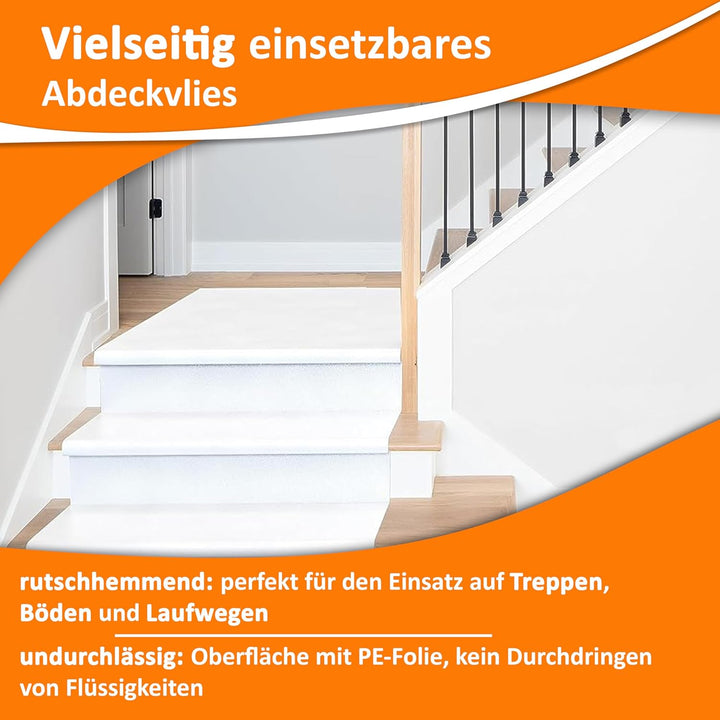 easyliner® selbsthaftendes Malerabdeckvlies [25 m²] premium Qualität Schutzvlies Abdeckvlies, Gewich