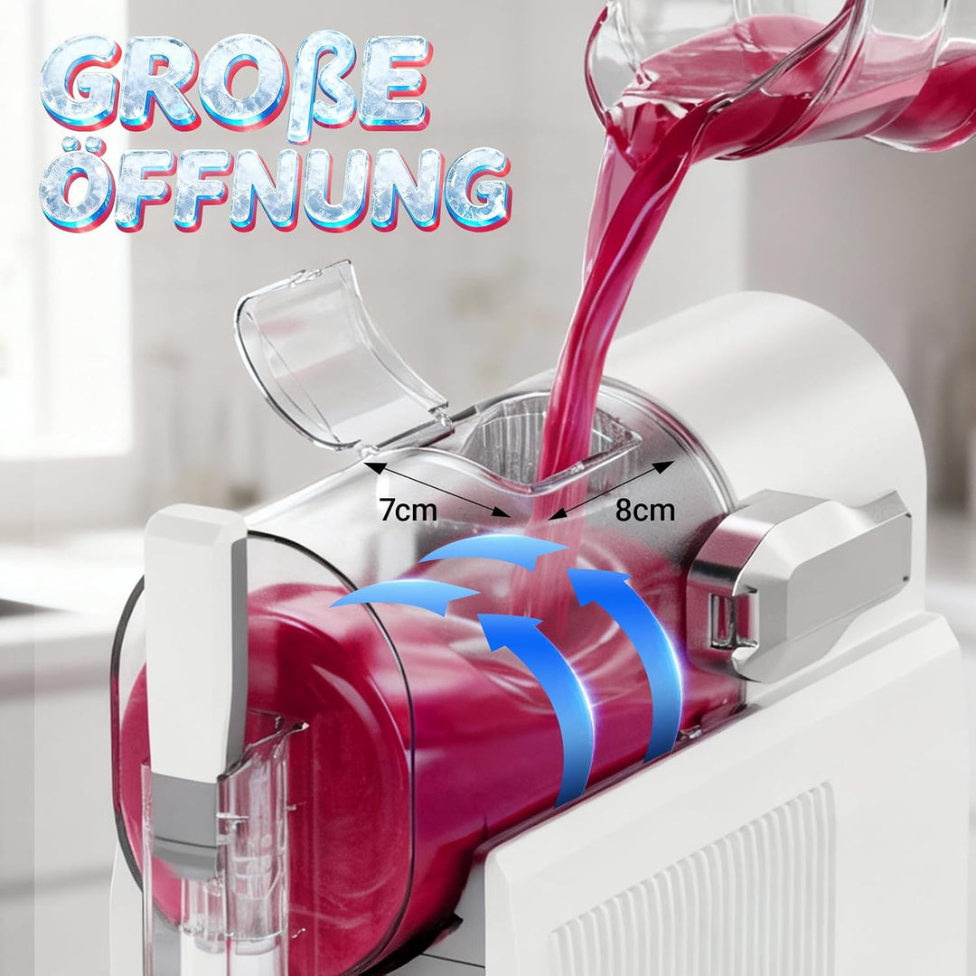 Slush Maschine, mit 6 smarten Programmen: Slushie, Cocktail, Milchshake, Frappé, Wein, Eisgetränke,