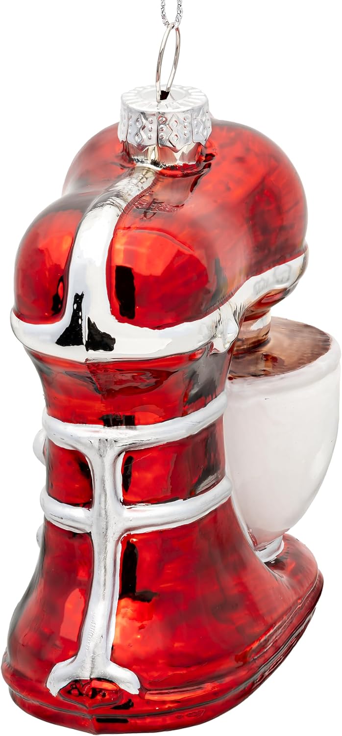 SIKORA Küchenmaschine besondere Weihnachtskugel Glas Christbaumschmuck Deko Figur Weihnachten Anhäng