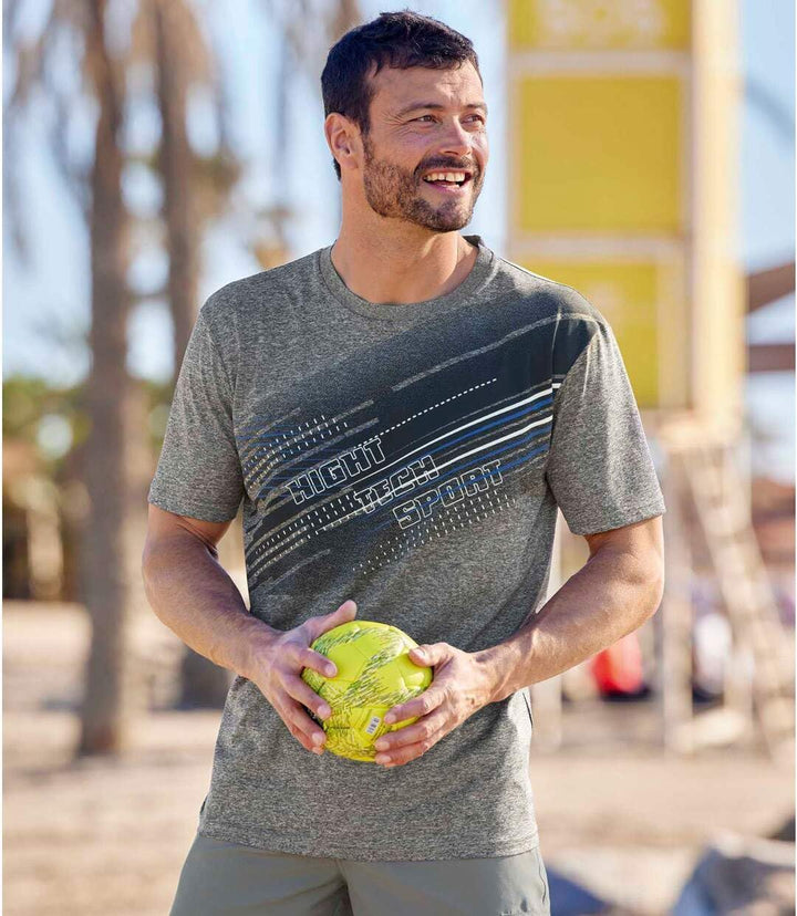 ATLAS FOR MEN - 3er-Pack Herren T-Shirts - Rundhalsausschnitt - Kurze Ärmel - Verfügbar in grossen G