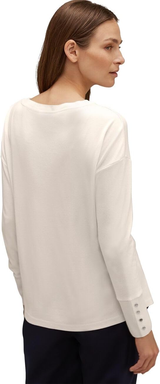 Damen Shirt mit Knopfdetail 36 Black (Schwarz), 36 Black (Schwarz)