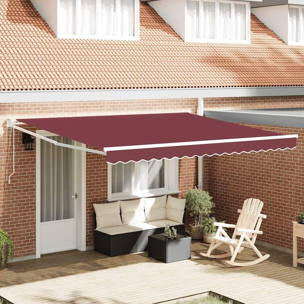 vidaXL Gelenkarmmarkise, Markise Ausziehbar Automatisch, Sonnenmarkise für Terrasse Balkon, Sonnensc