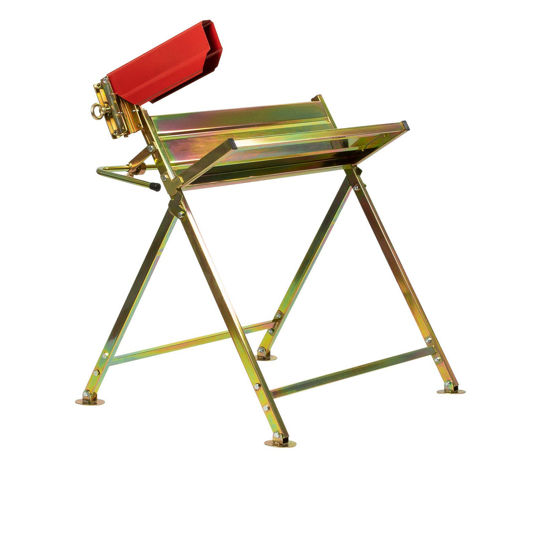 Grafner Sägebock mit Kettensägen-Halterung, bis 120 kg belastbar, stabile Ausführung aus verzinktem