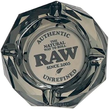 Raw DarkSide Aschenbecher aus Glas - Raw Dark Side Ashtray, Mittel