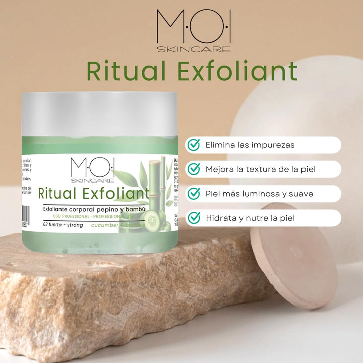 Moi Skincare Körperpeeling Gurke und Bambus 03 stark, 250 g