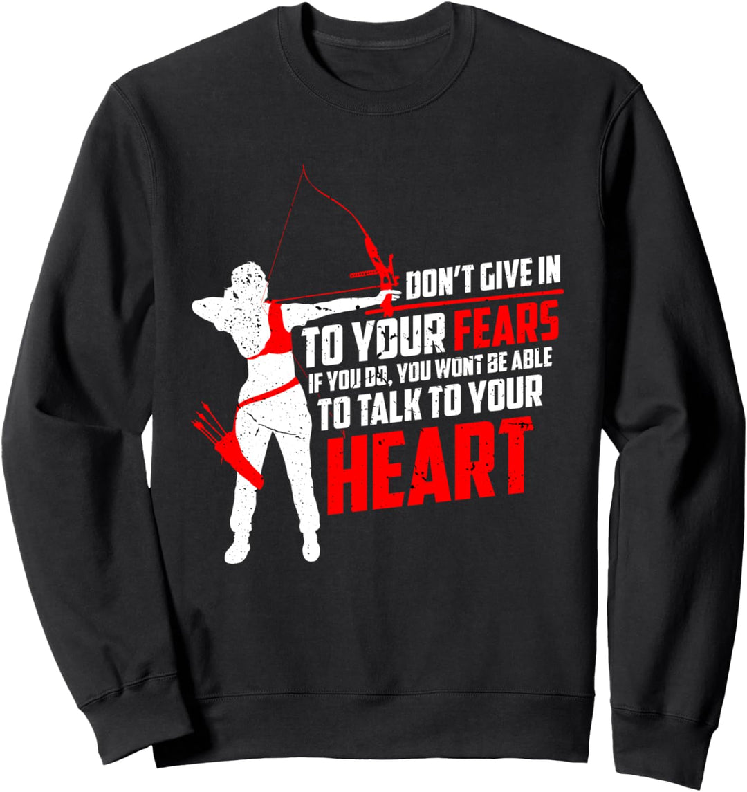 Bogen und Pfeil Bogenschiessen Sport Bogenschützer Sportbogen Sweatshirt