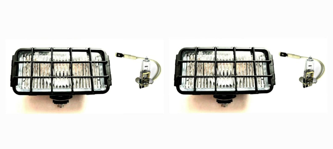 MelTruck® 2x Nebelscheinwerfer H3 Halogen Nebellicht 12V 24V LKW E20 m. Glühbirnen 12V