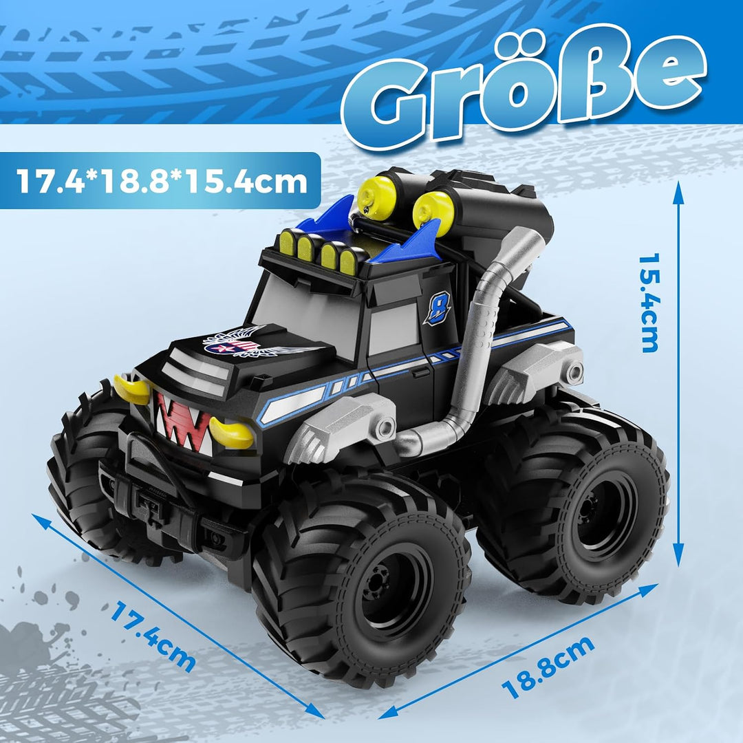 Dysaim Amphibienfahrzeug Ferngesteuertes Auto Offroad, Monstertruck Ferngesteuert, Kinder Spielzeug
