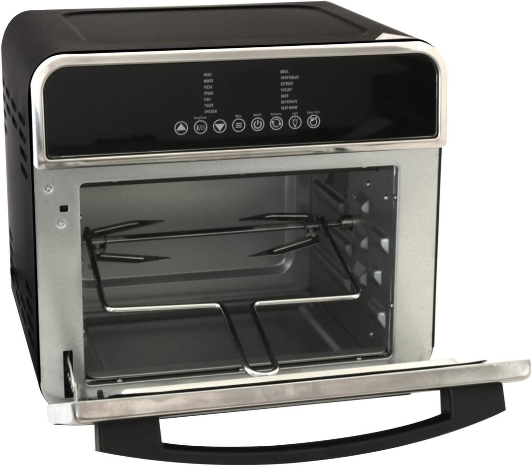 Deski HOT KITCHEN DESIGN Ofen Heissluft Fritteuse 15 Liter schwarz 1600 Watt 3in1 Multifunktion, 401