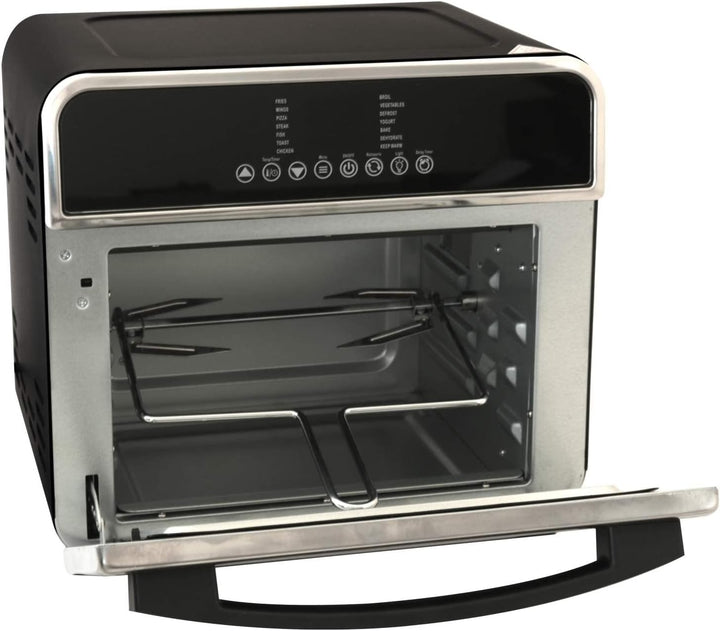 Deski HOT KITCHEN DESIGN Ofen Heissluft Fritteuse 15 Liter schwarz 1600 Watt 3in1 Multifunktion, 401