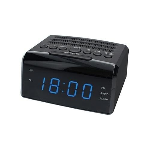 Radiowecker mit USB und Kopfhörern, ideal zum Musikhören und Aufwachen in der Zeit.