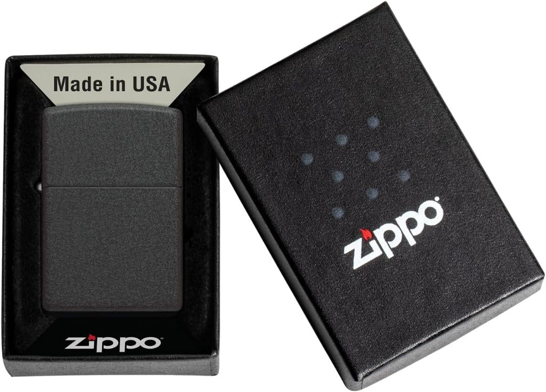 Zippo 236 outdor Black Crackle Lighter, Feuerzeug A 1 - Pack, A 1 - Pack