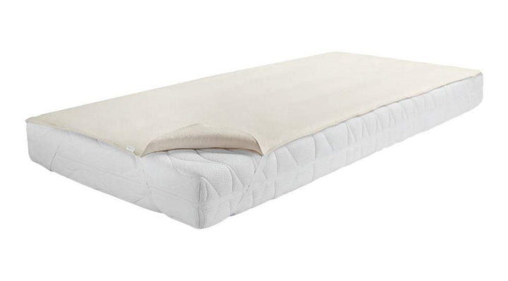 Dormisette Q59 Molton-Matratzenauflage, 100/210 cm, Baumwolle/Zwirn-Calmuc, Creme/Beige, 100/210 cm