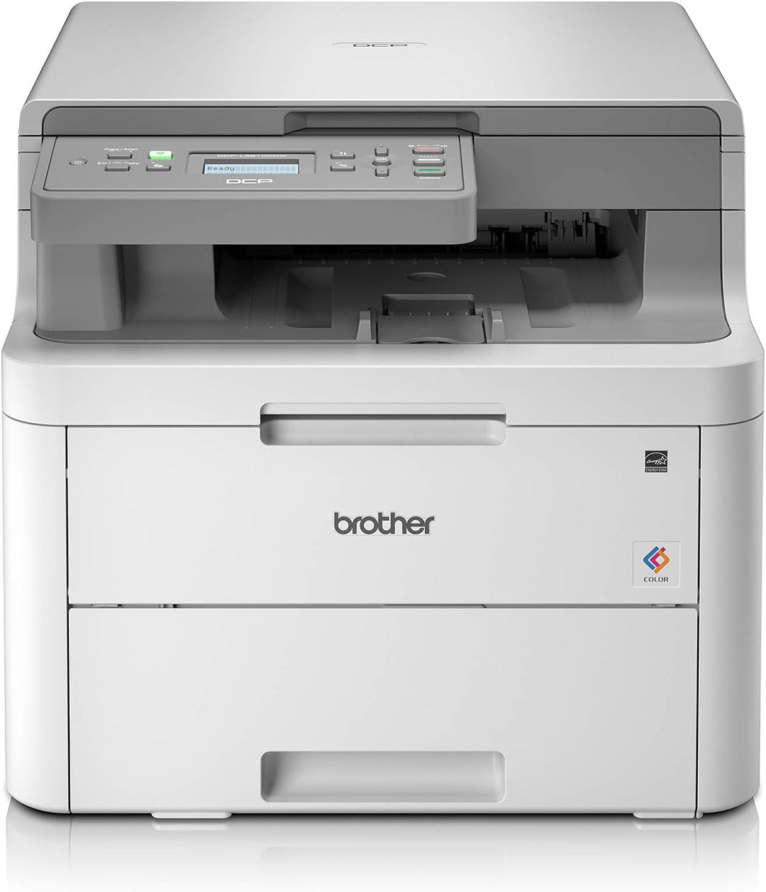Brother DCP-L3510CDW Kompaktes 3-in-1 Farb-Multifunktionsgerät, weiss WLAN, WLAN