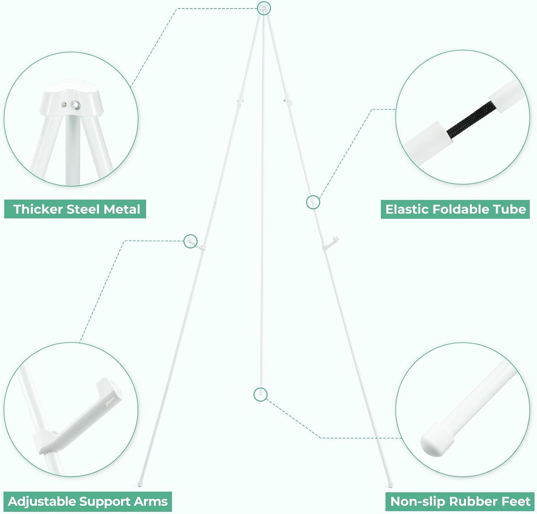 Portable Künstler Staffelei Stand: Ohuhu 160cm Weiss Verstellbares Stativ Tisch Kunst Leinwand Maler