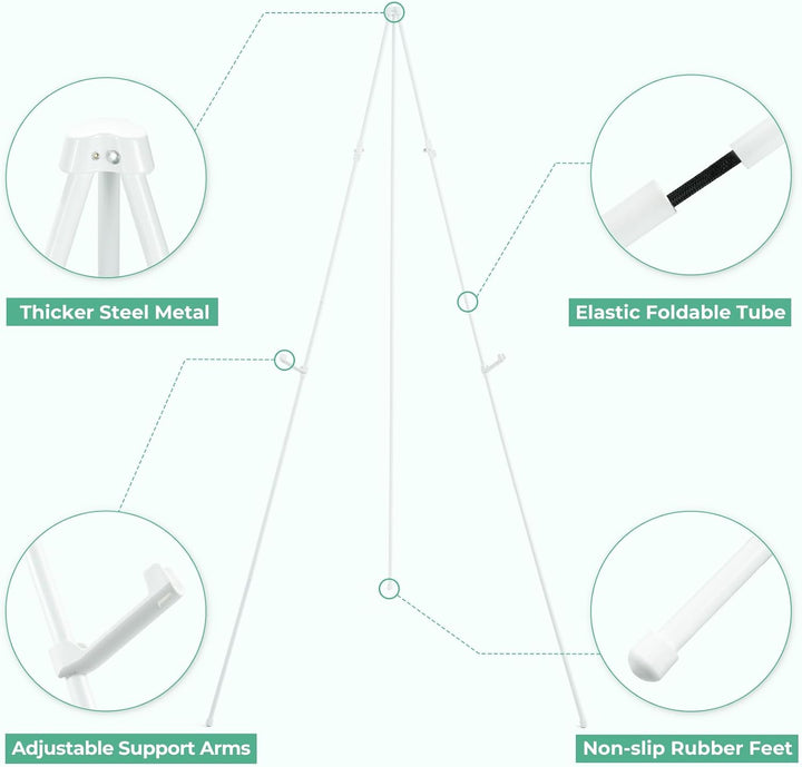 Portable Künstler Staffelei Stand: Ohuhu 160cm Weiss Verstellbares Stativ Tisch Kunst Leinwand Maler