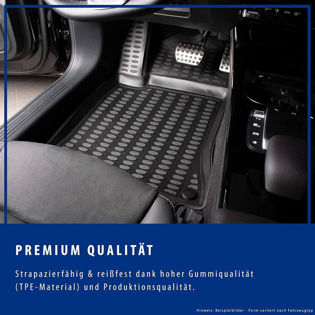 ELMASLINE 3D Gummimatten Set für Hyundai Tucson (II) / ix35 Baujahr 2009-2015 | Hoher Rand | Zubehör