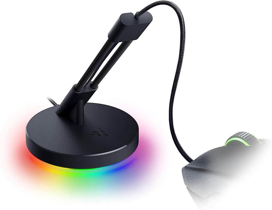 Razer Mouse Bungee V3 Chroma - Mauskabel-Halter mit RGB-Beleuchtung (Federarm mit Kabel-Clip, schwer