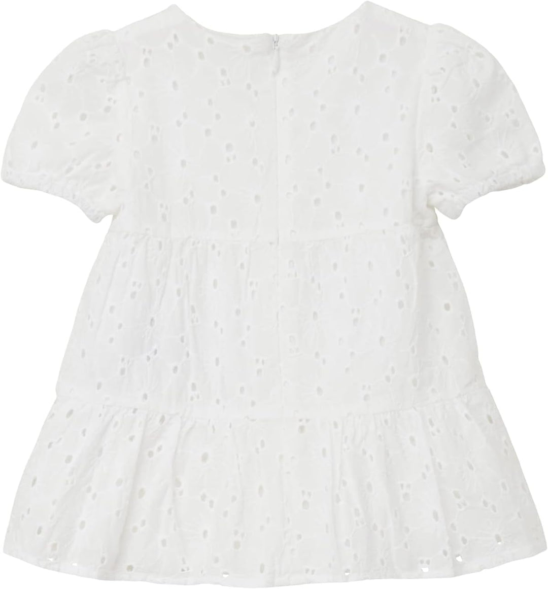 s.Oliver Baby-Mädchen Kleid mit Lochstickerei 92 Weiss, 92 Weiss