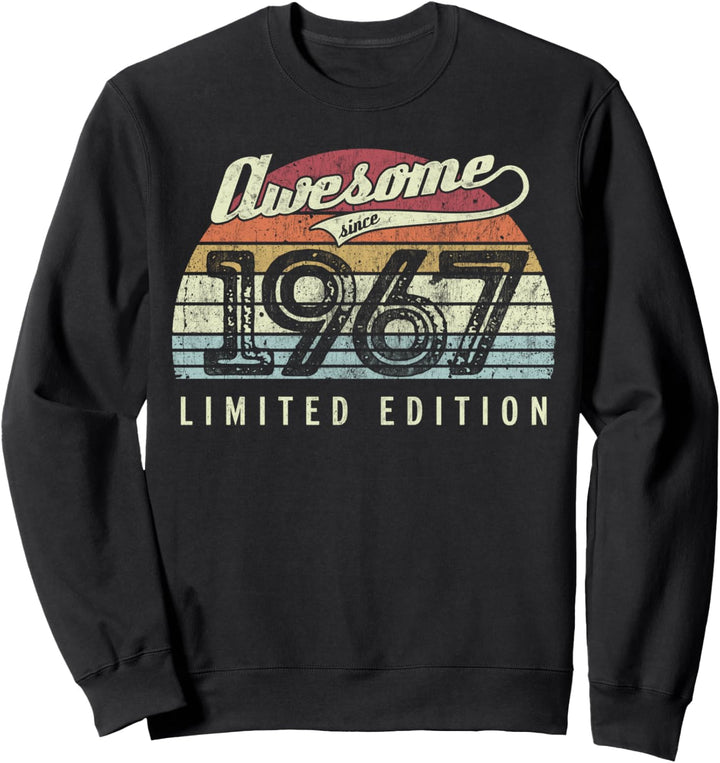 Retro Vintage 1967 Limited Edition 55. Geburtstag 55 Jahre alt Sweatshirt