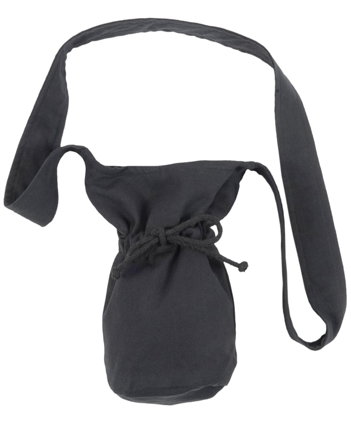 Umhänge -Tasche Klein - Baumwolle/Leinenlook Mittelalter Kleidung Schwarz, Schwarz