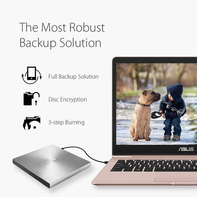 Asus ZenDrive U7M externer DVD-Brenner (für Apple MacBook & Windows PCs/Notebooks, inkl. 2x M-Disk R