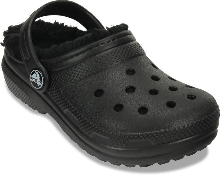 Crocs Unisex Kinder Classic Lined Clog K, Schwarz