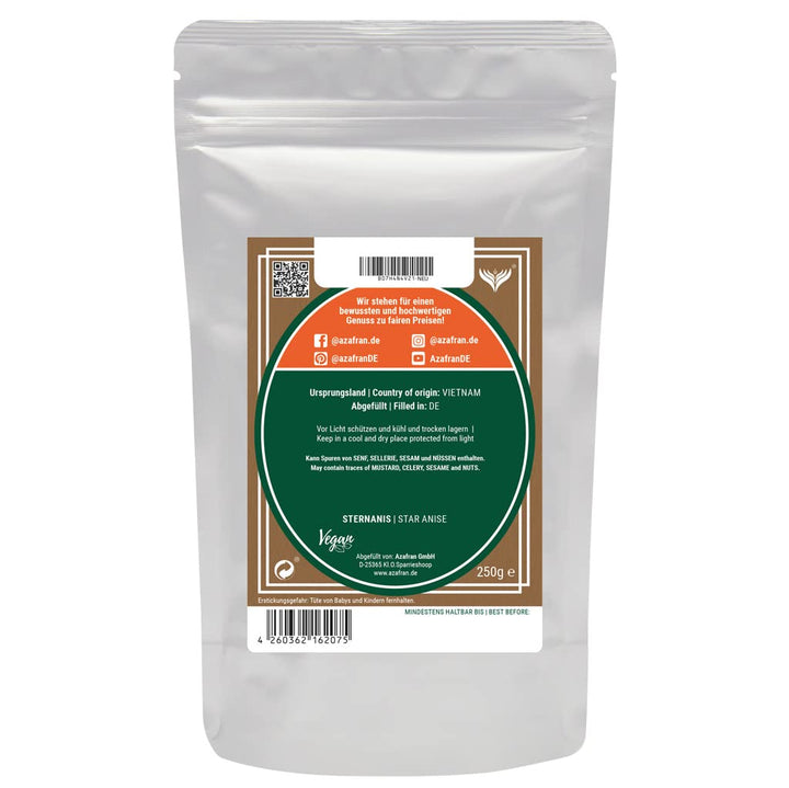 Azafran Sternanis - Anissterne ganz - Anis Sterne zum kochen, basteln und dekorieren 1kg 1000 g, 100