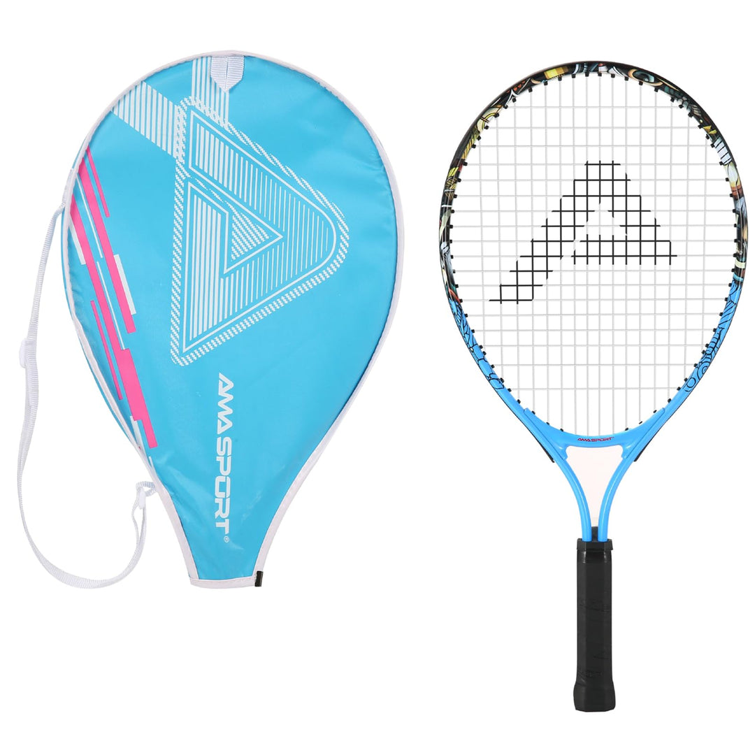 AMA SPORT - Junior-Tennisschläger für Kinder von 2–12 Jahren – Jungen & Mädchen – mit Nylon-Tragetas