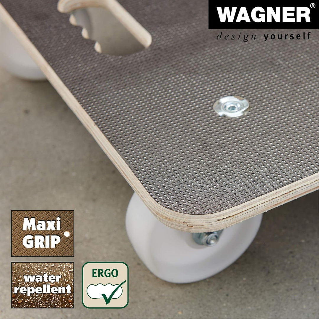 Wagner Transporthilfe MM 1113 I 59 x 49 x 13,5 cm - Tragkraft 400 kg - für schwer beladene Kisten &