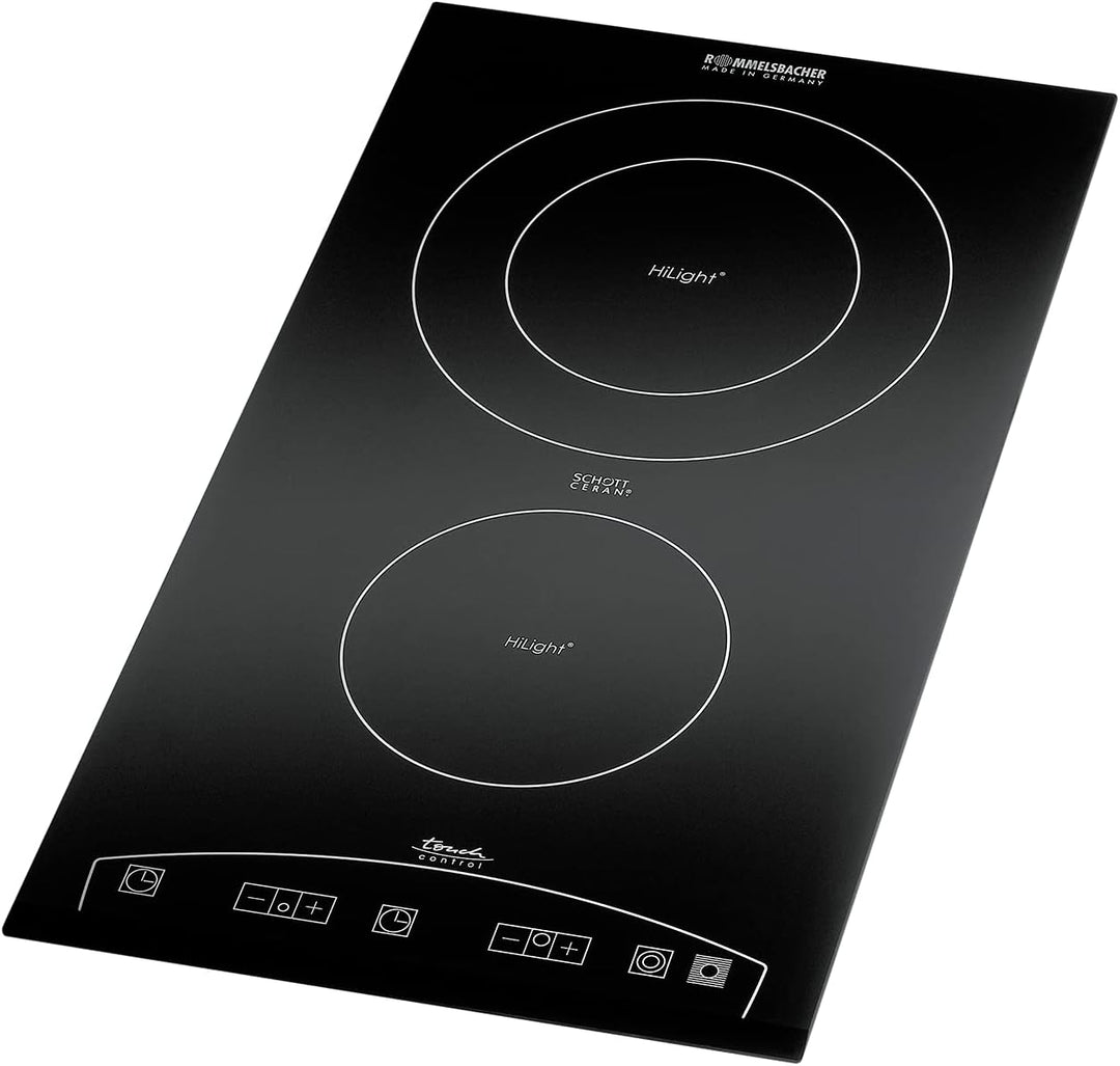 ROMMELSBACHER Domino Einbaukochfeld EBC 3477/TC - Schott Ceran Kochfläche, Touch Control, energiespa