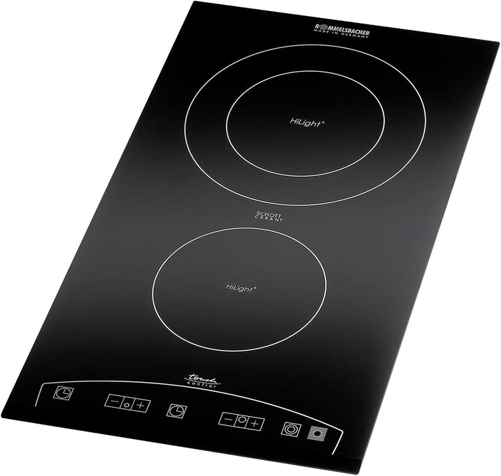 ROMMELSBACHER Domino Einbaukochfeld EBC 3477/TC - Schott Ceran Kochfläche, Touch Control, energiespa
