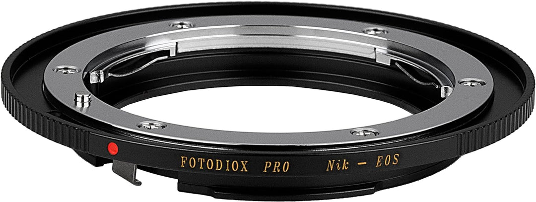 Fotodiox Pro Lens Mount Adapter, Nikon F Lens to Canon EOS Camera, for Canon EOS 1d,1ds,Mark II, III