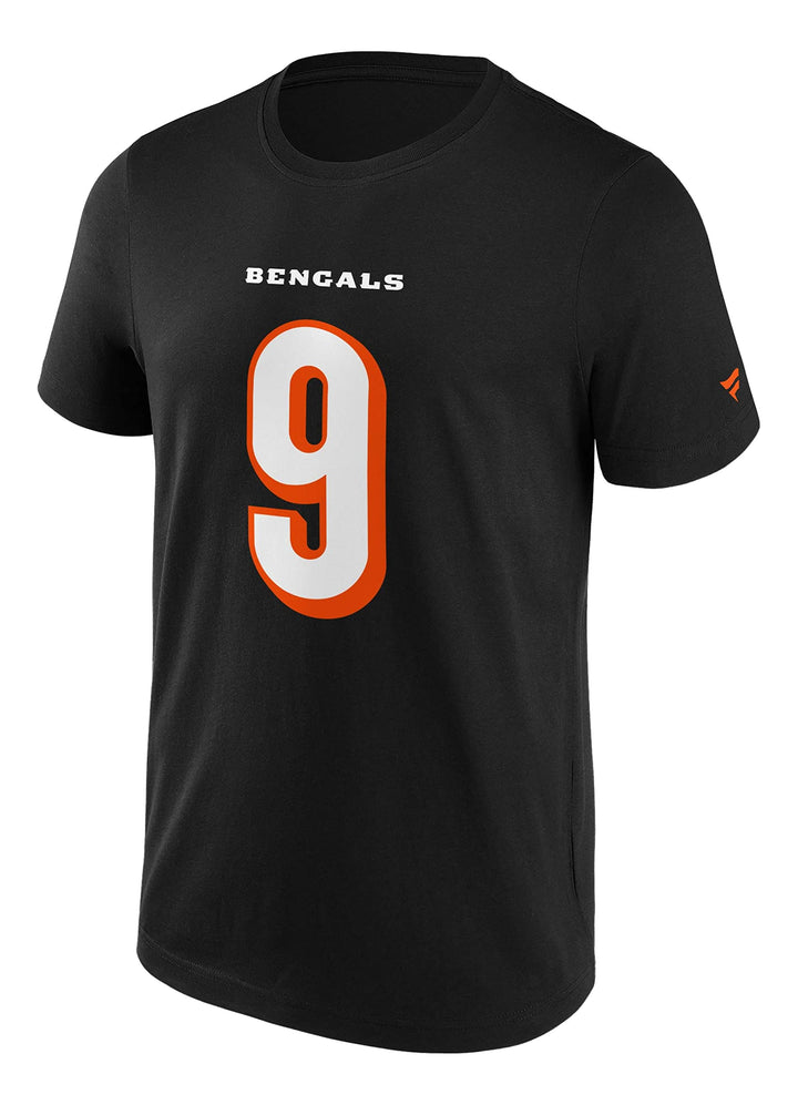 Fanatics - NFL Cincinnati Bengals Burrow Name & Number Graphic T-Shirt - Schwarz Farbe Schwarz, Grös
