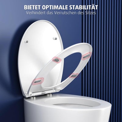 Rainsworth Nano Glaze Toilettendeckel Form O,Urea Formaldehyd Wc Sitz Mit Absenkautomatik,Ergonomisc