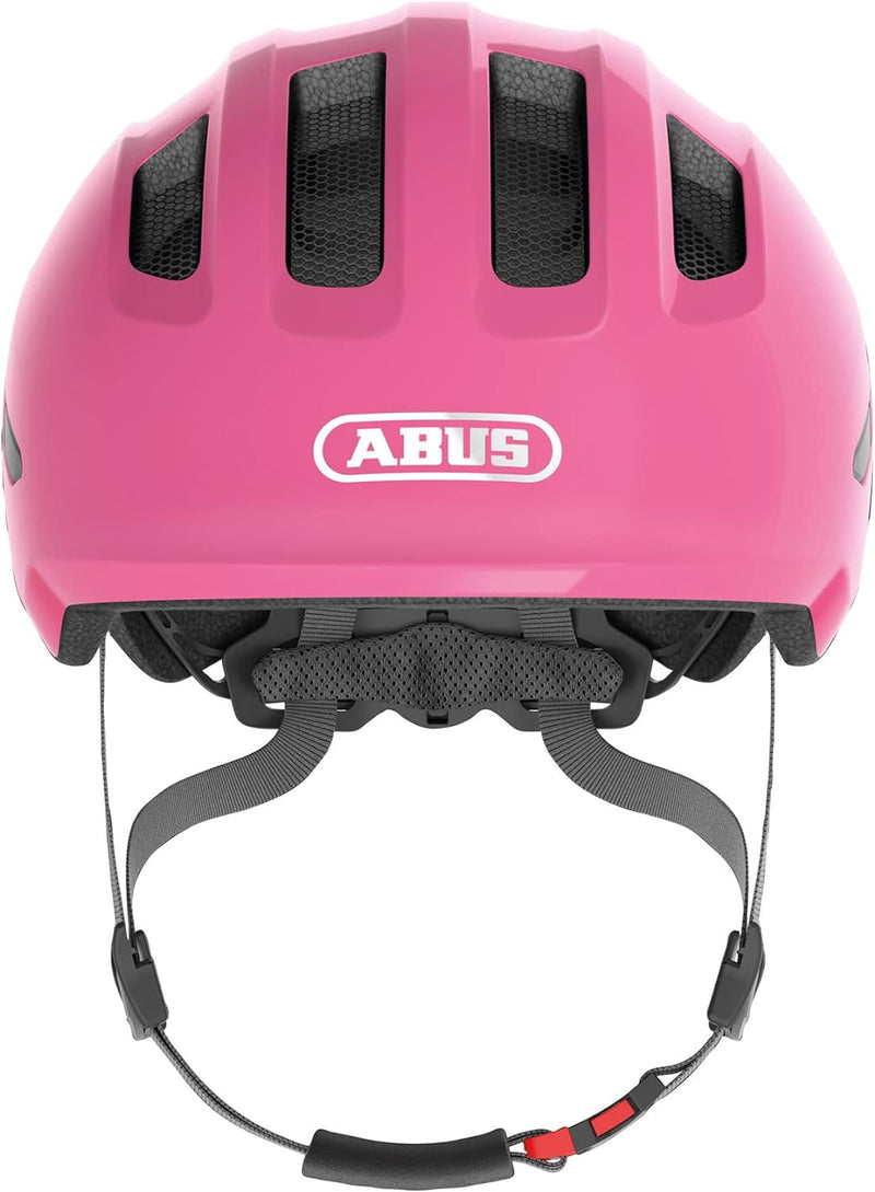 ABUS Kinderhelm Smiley 3.0 - Fahrradhelm mit tiefer Passform, kindergerechten Designs & Platz für ei