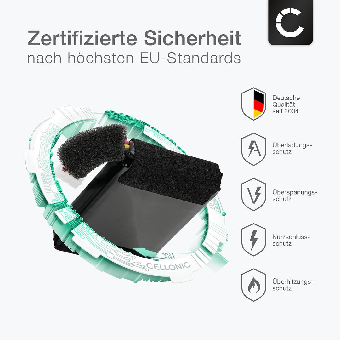 subtel 1x Akku kompatibel mit Bang &amp; Olufsen BeoPlay P2, C129D2 | 1x, (900mAh-7.4V-Lithium-Polymer),