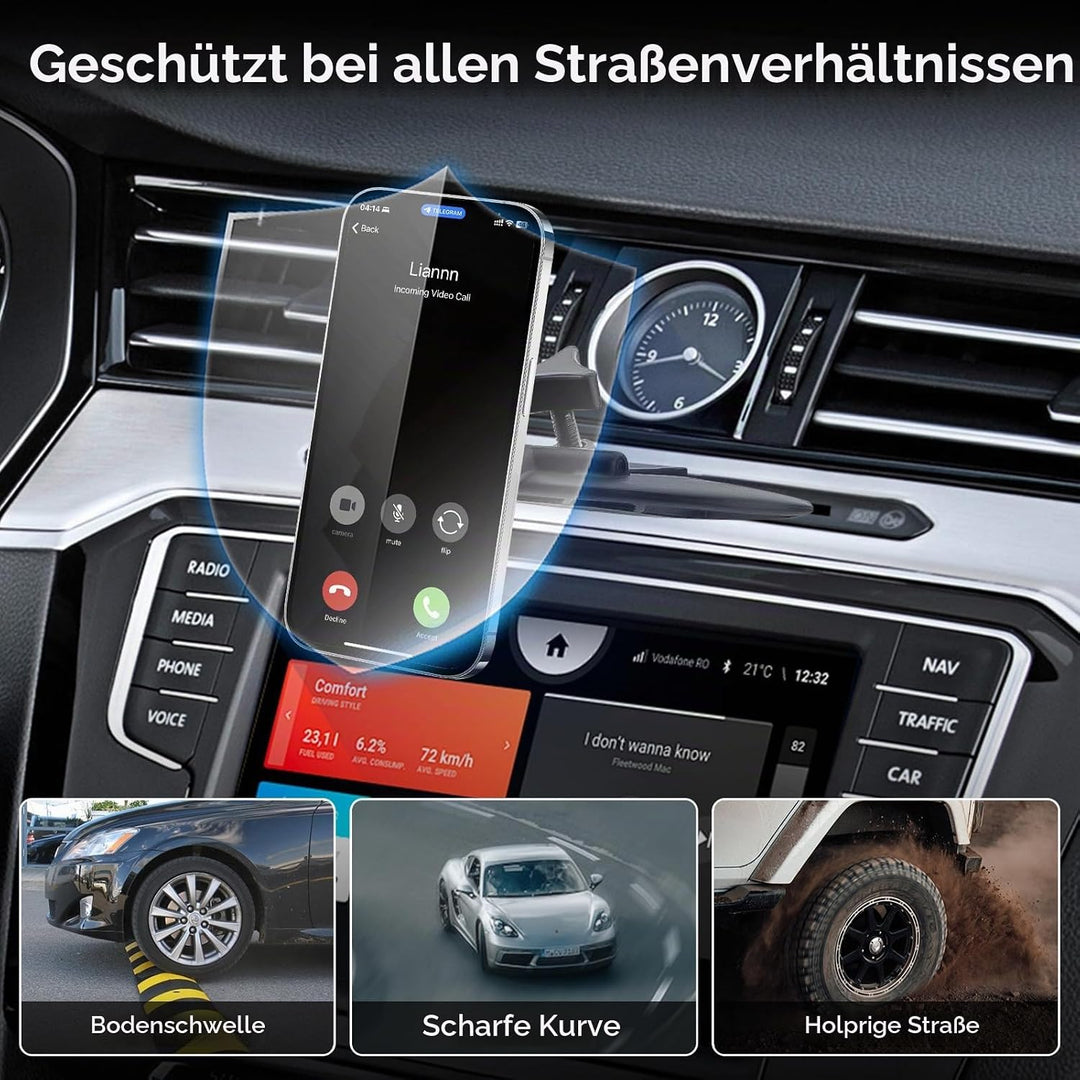 EEEKit für Magsafe Autohalterung, Magnetische KFZ Handyhalter Auto CD Schlitz, 16 Starke Magnet, pas