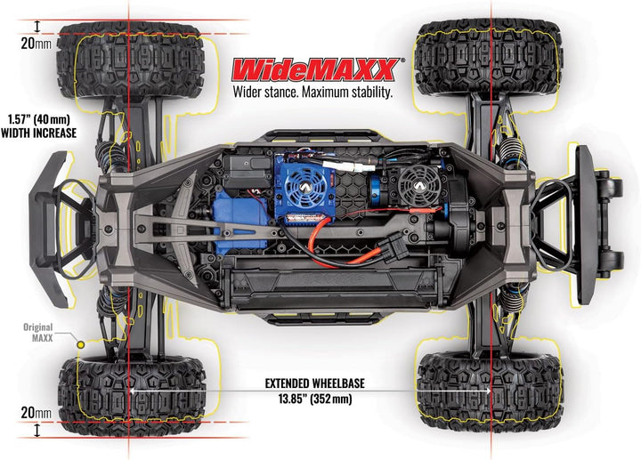 TRAXXAS MAXX Wide Bunt 1:10 RC Modellauto Monstertruck Allradantrieb (4WD) RTR 2,4 GHz
