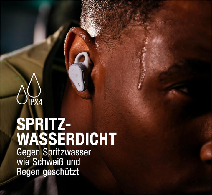 Fresh 'n Rebel Twins Move, kabellose In-Ear Bluetooth Sport Kopfhörer, Spritzwassergeschützt, Dual M