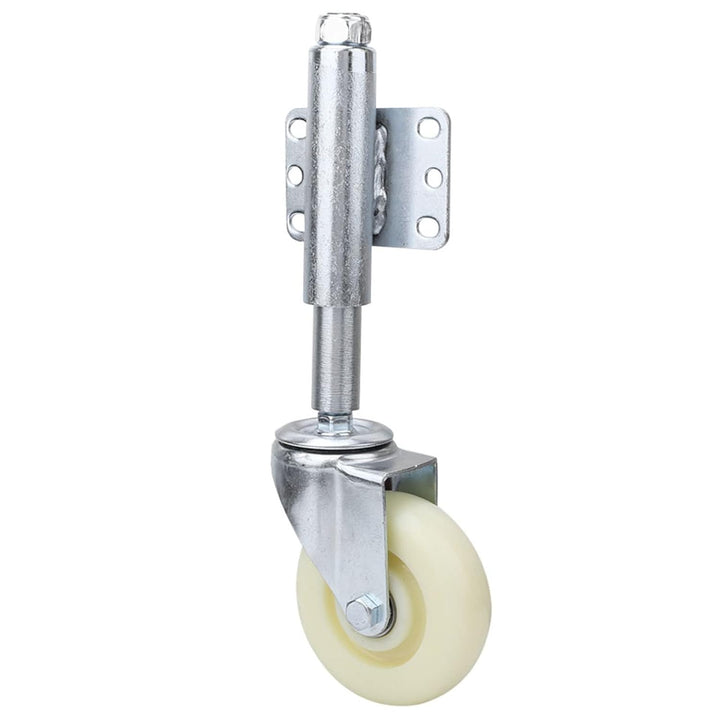 Fafeicy 4" Nylon Gate Wheel, Federbelastete Lenkrolle, 100 mm Nachlaufdurchmesser, Maximal Tragfähig
