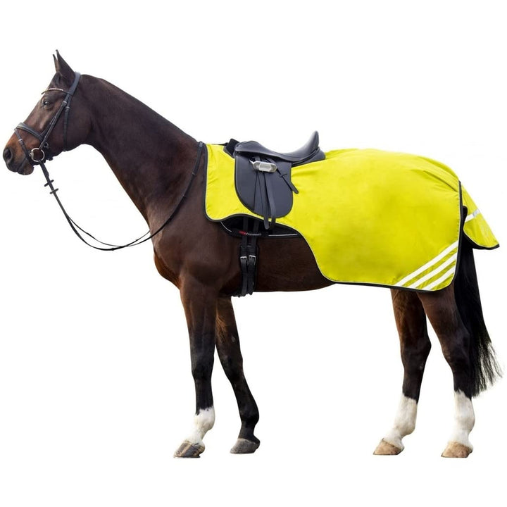 HKM Nierendecke mit Fleecefutter 420D Reflective neon gelb neon gelb 165cm, neon gelb 165cm
