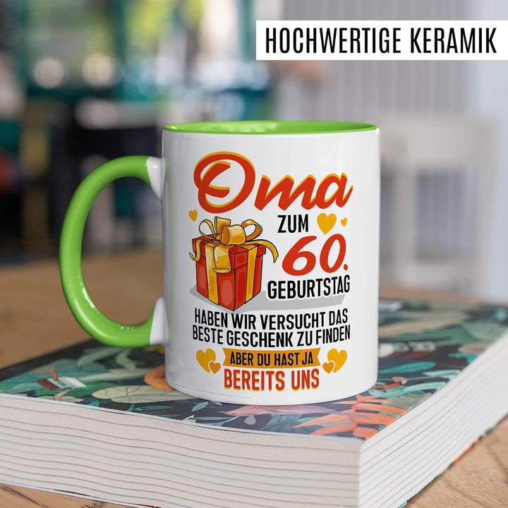 Tasse Grossmutter Geschenk Oma zum 60. Geburtstag haben wir versucht das beste Geschenk zu finden, a