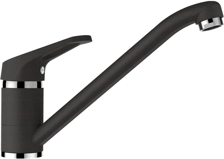 SCHOCK Küchenarmatur COSMO Onyx – Hochdruck Armatur mit Festauslauf und Standard Norm-Anschlüssen Fe