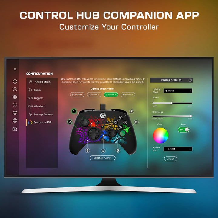 Turtle Beach Afterglow Ignite Time Machine Wired RGB Gaming Controller für Xbox und PC - RGB anpassb